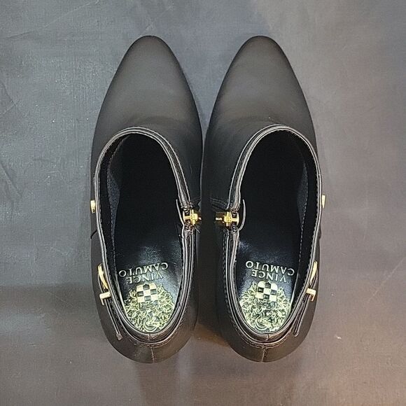 BRAND NEW VINCE CAMUTE VP-COORIN ALMOND TOE BLOCK HEEL BOOTIE - Picture 5 of 16